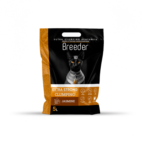 Cat litter Breeder CAT Brown Sand Clumping 5 L Jasmine