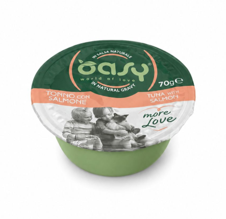Oasy Wet Cat More Love Cup Tuna With Salmon 70 gr