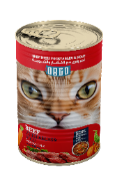 Wet Food orgo cat  Orgo Can Food For Cat Beef With Veg & Soup 400 GM 