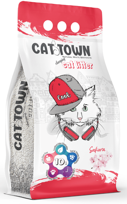 Cat litter Cattown CAT White Cat Litter Sakura  10 L