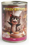 Wet Food Crazy Cat cat  Crazy Kitten Can Food Pate Chicken 400 g