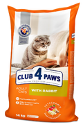 Club 4 Paws - Dry Food - For Adult Cats - 14 Kg - Rabbit