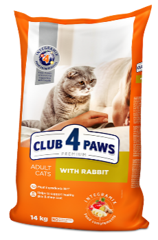 Club 4 Paws - Dry Food - For Adult Cats - 14 Kg - Rabbit