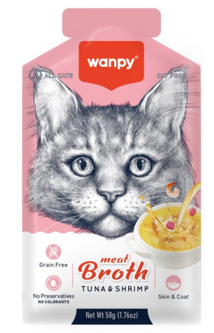 Wanpy - Cat Treat - Pouch 50 gm - With Tuna & Shrimp