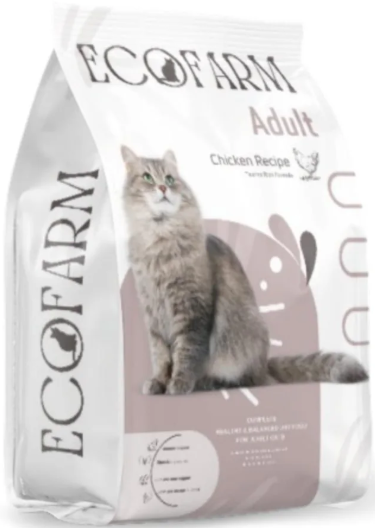 Ecofarm - Dry Food - For Adult Cats - 10 kg - Chicken