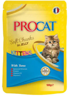 Procat - For Kitten Cats - Pouch 100 gm - With Tuna