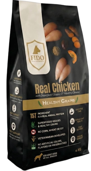 dry food FIDO - real dog  Adult  4 kg