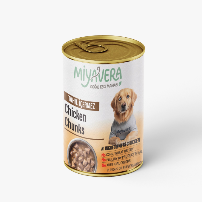 miyavera chunks can food for adult dog chicken 400gm