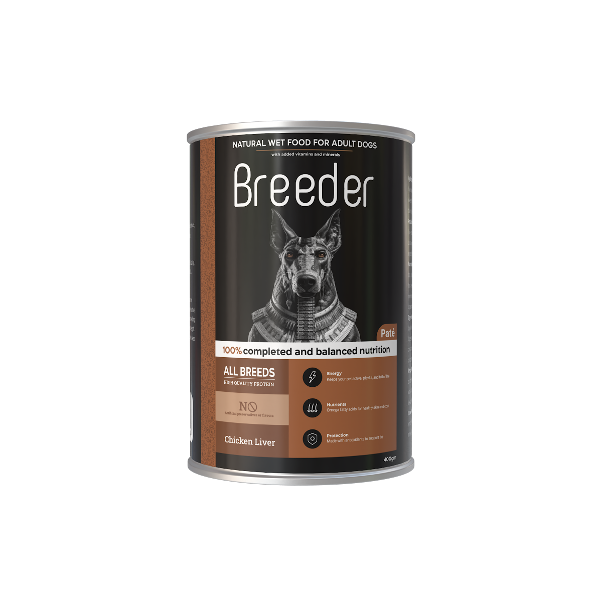 Wet Food Breeder dog  Can Food Adult Chicken With Liver 400 gm  