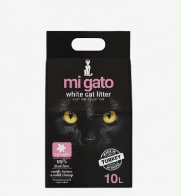 Cat litter Mi gato CAT White cat litter Lavender 10 L****