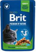 Brit - Premium - Cats Food - Pouch 100 gm - Sterilized - Chicken