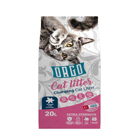Cat litter orgo CAT White cat litter Lavender 20 L