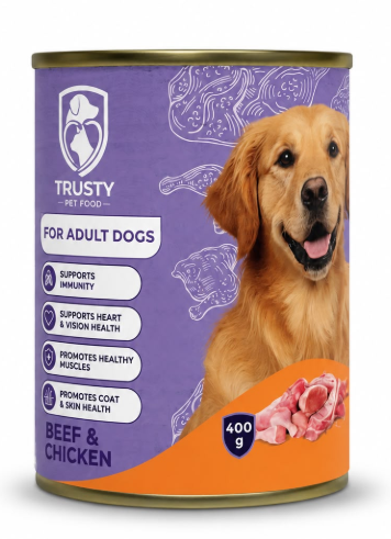 Trusty Wet Food Beef & Chicken Dog 400g