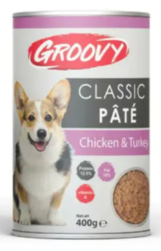 Groovy - Can 400 gm - Adult Dogs - Chicken & Turkey