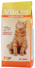 Vita.Day - Dry Food - For Adult Cats - 2 kg - Croccntini Mix