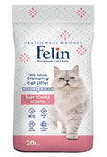 Cat litter Felin CAT White Cat Litter Baby Powder 20 L