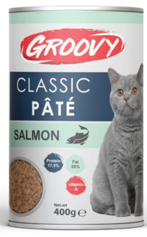 Groovy - Can 400 gm - Adult Cats - Salmon 