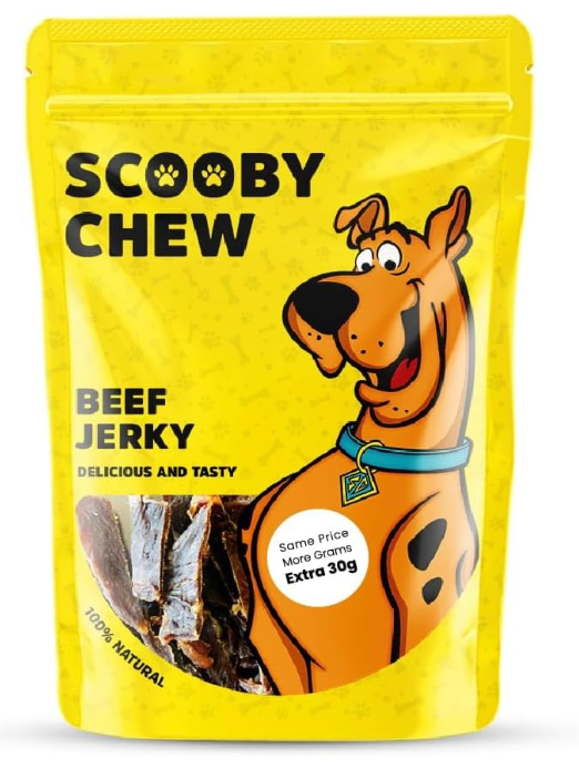 Scooby Chew - Dog Traets - 120gm - Beef Jerky
