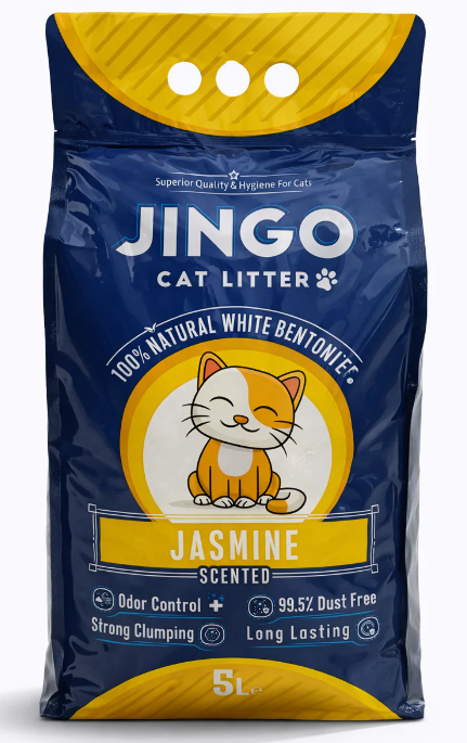 Cat litter Jingo CAT White cat litter Jasmine 5 L
