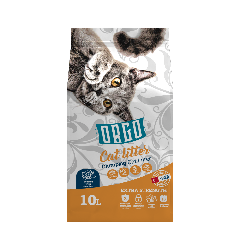 Cat litter orgo CAT White cat litter Jasmine 10 L