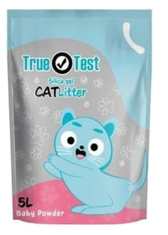 True Test - Cat Litter - Silica Gel - 5 L - Baby Powder