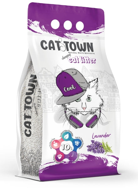 Cat litter Cattown CAT White Cat Litter Lavender  10 L