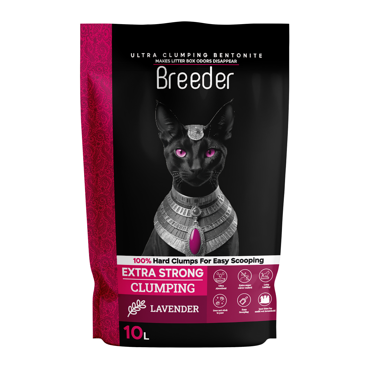 Breeder - Cat LitterClumping-10 L - Lavender