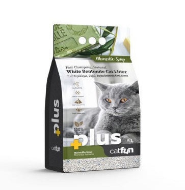 Cat litter Cat Fun CAT White cat litter  Marseille Soap 5 L