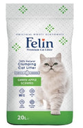 Cat litter Felin CAT White Cat Litter Apple 20 L