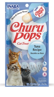 Churu - Adult Cats - Pops Treat - 4 Tubes - 56 g - Tuna 