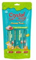 Crystal Kitty - Cat Treats - Tuna With Chicken - 4 Pcs