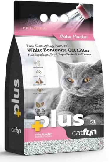 Plus - Cat Fun - Cat Litter - 5 L - Baby Powdr