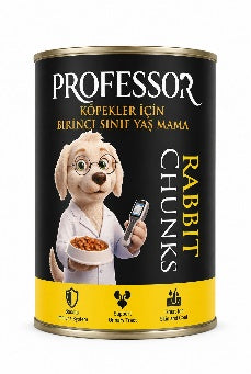 Professor Chunks Can Food For Adult Dog - Rabbit 400 GM 