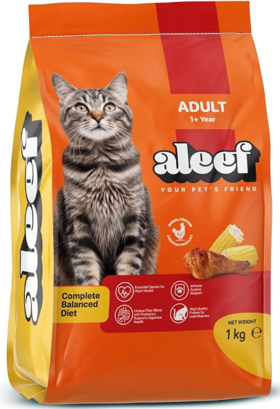 Aleef - Dry Food - For Adult Cats - 1 kg - Chicken