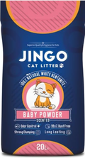 Cat litter Jingo CAT White cat litter Baby Powder 20 L