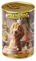 Wet Food Crazy Cat dog  Crazy Dog Can Food Pate Chicken 400 g 