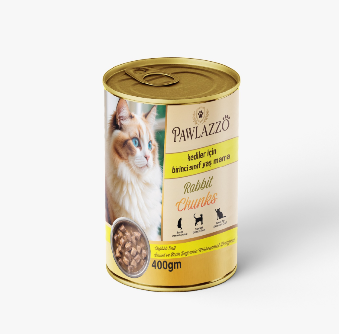 Pawlazzo Chunks Can Food For Adult Cat Rabbit 400 GM