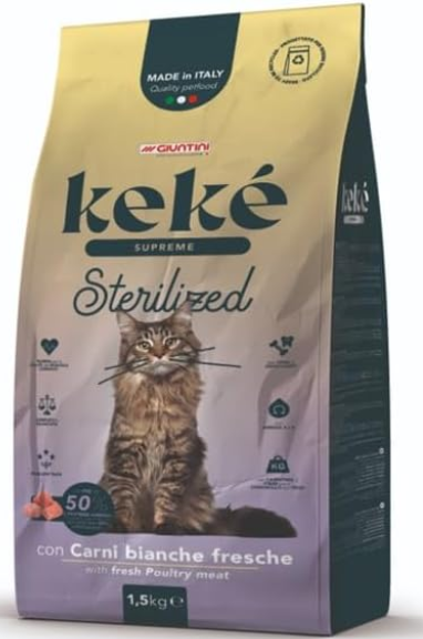KeKe - Dry Food - For Adult Cats - 1.5 kg - Supreme - Sterilized