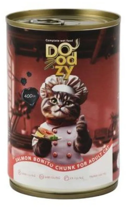 Doodzy - Can 400 gm - Adult Cats - Salmon