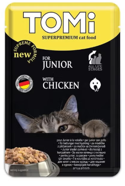 Tomi - Cat Food - For Junior - Pouch 100 gm - Chicken