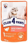 Club 4 Paws - Premium - For Adult Cats - Pouch 100 gm - With Turkey