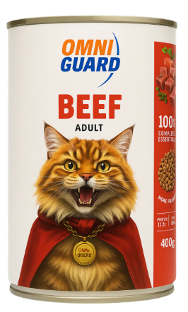 Omni Guard - Can 400 gm - Adult Cats - Beef