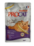 Procat - For Adult Cats - Pouch 100 gm -sterilised - With Turkey