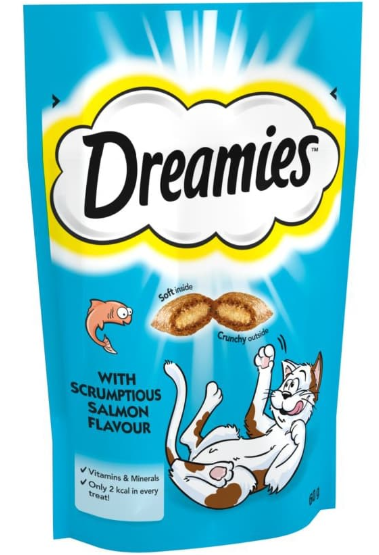 Dreamies -adult cat - salmon - 60 gm