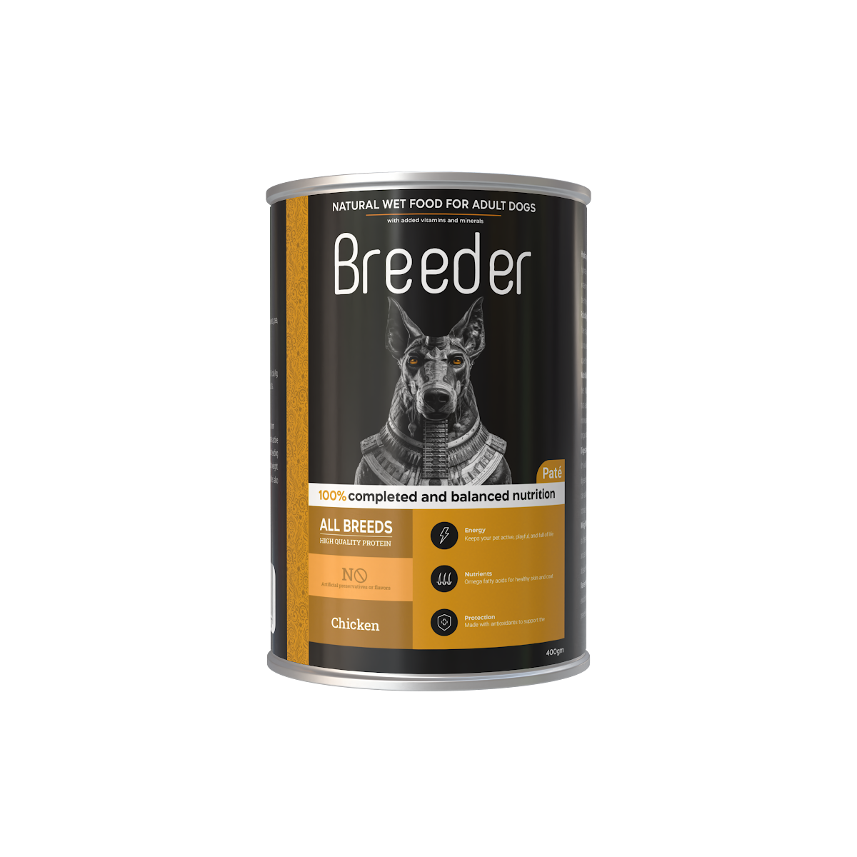 Wet Food Breeder dog  Can Food Adult Chicken 400 gm 