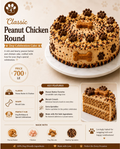 Classic Peanut Chicken Round - Celebration Cake