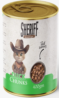 Sheriff Chunks Can Food For Adult Cat Duck 400 GM