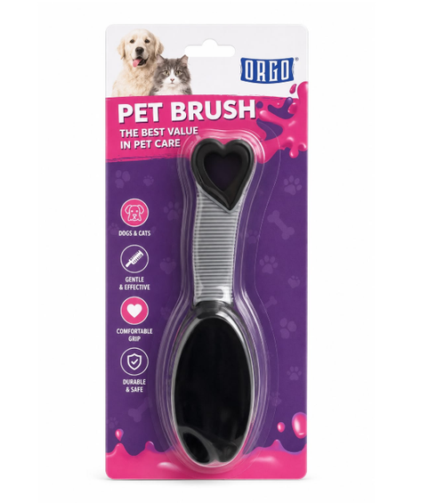 Accessories orgo Dog & Cats PET BRUSH ( Black Head+Grey handle )